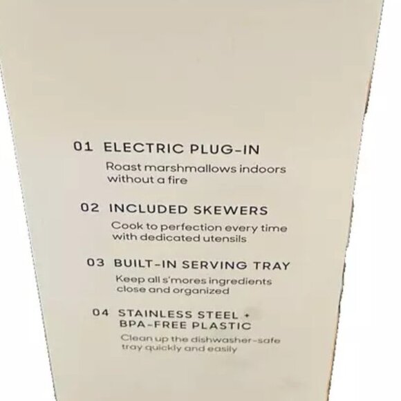 NEW Sharper Image Tabletop S'mores Maker w/ Serving Tray & Skewers - Picture 3 of 4